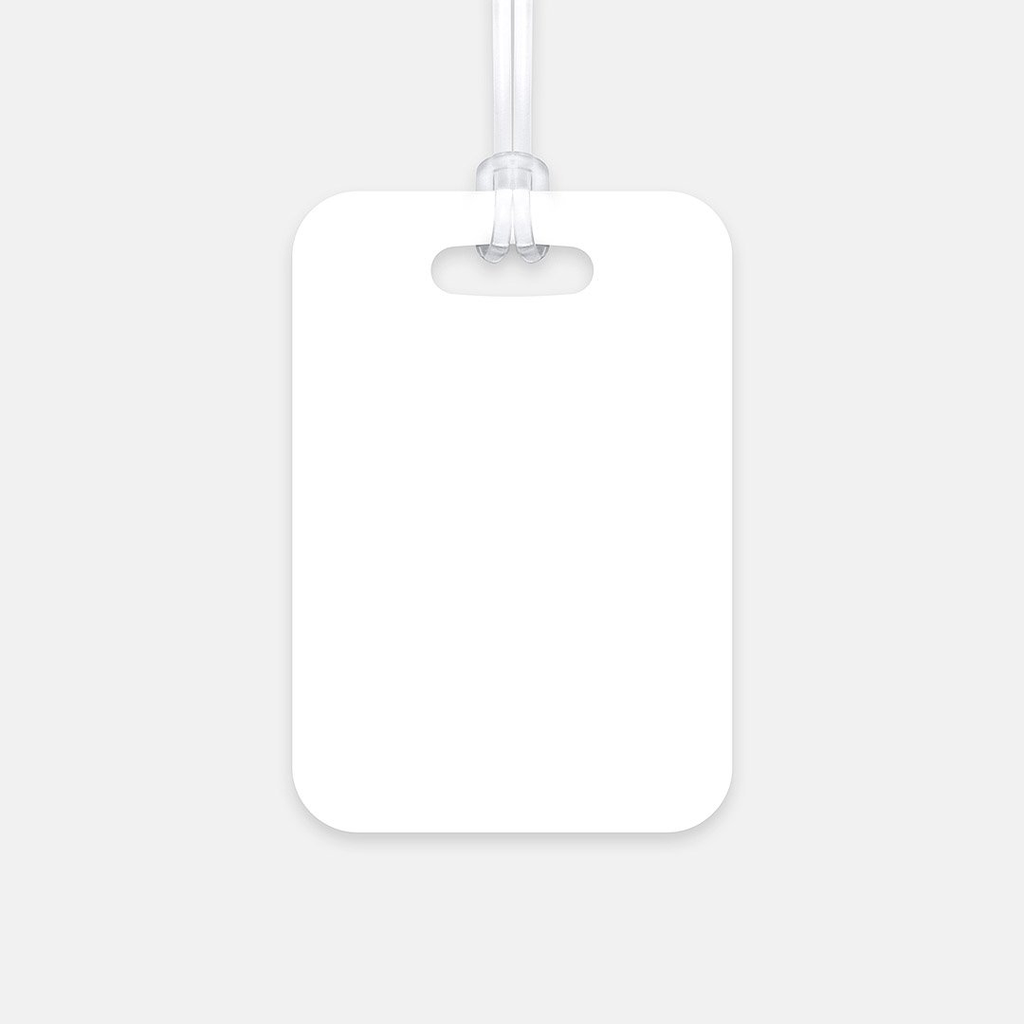 Luggage Tag Rectangle Printed Mint